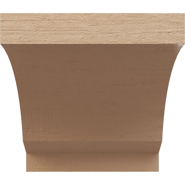 7in. W X 7in. D X 7in. H Series 1 Wide Moab Rough Cedar Woodgrain TimberThane Corbel, Primed Tan